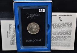 RARE 1891-CC GSA BLACK BOX MORGAN DOLLAR