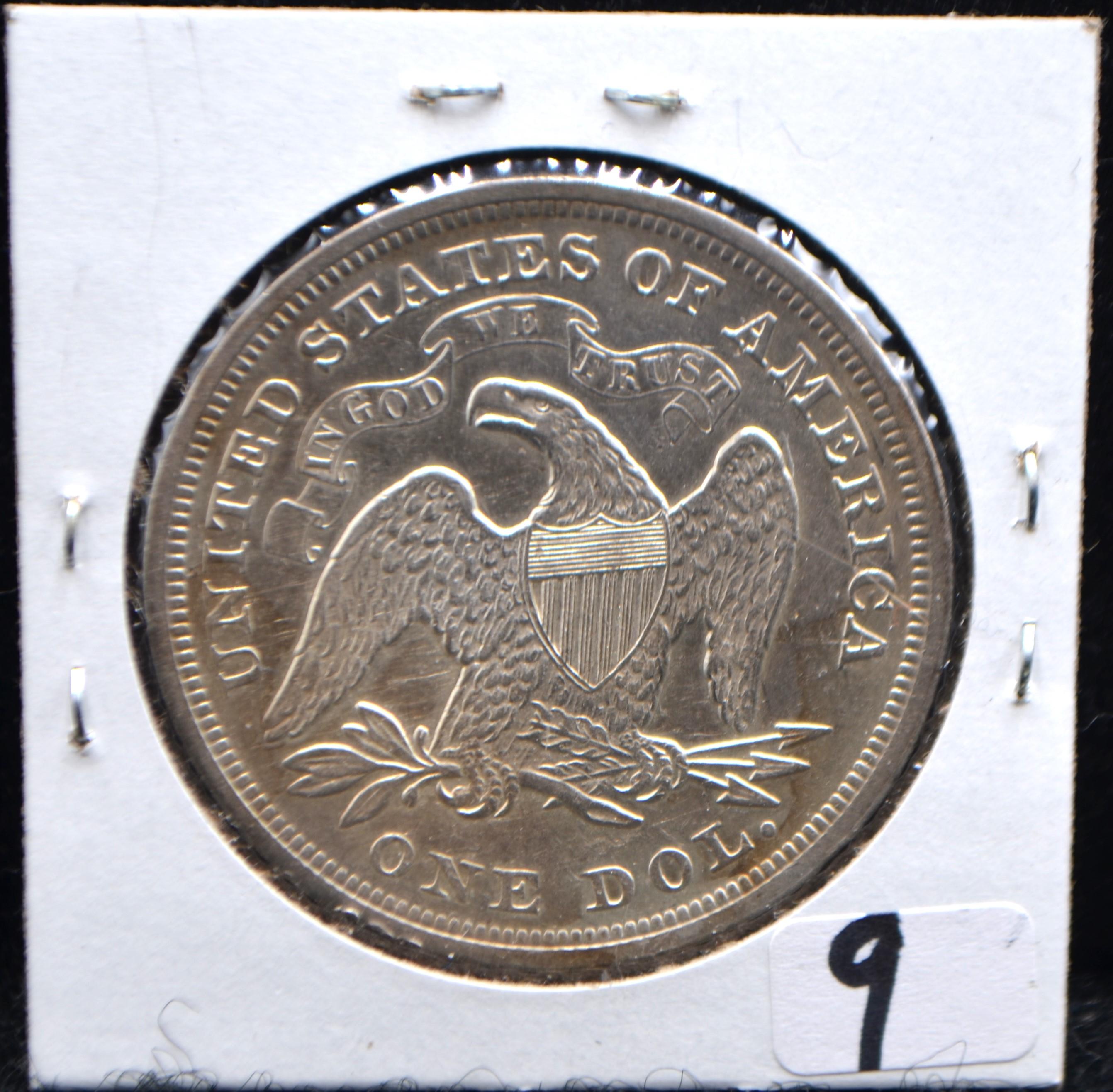 1872 SEATED DOLLAR