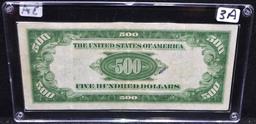 SCARCE $500 FEDERAL RESERVE NOTE - SERIES 1934