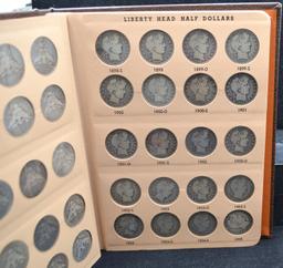 COMPLETE SET OF BARBER HALF DOLLAR ALBUM SET