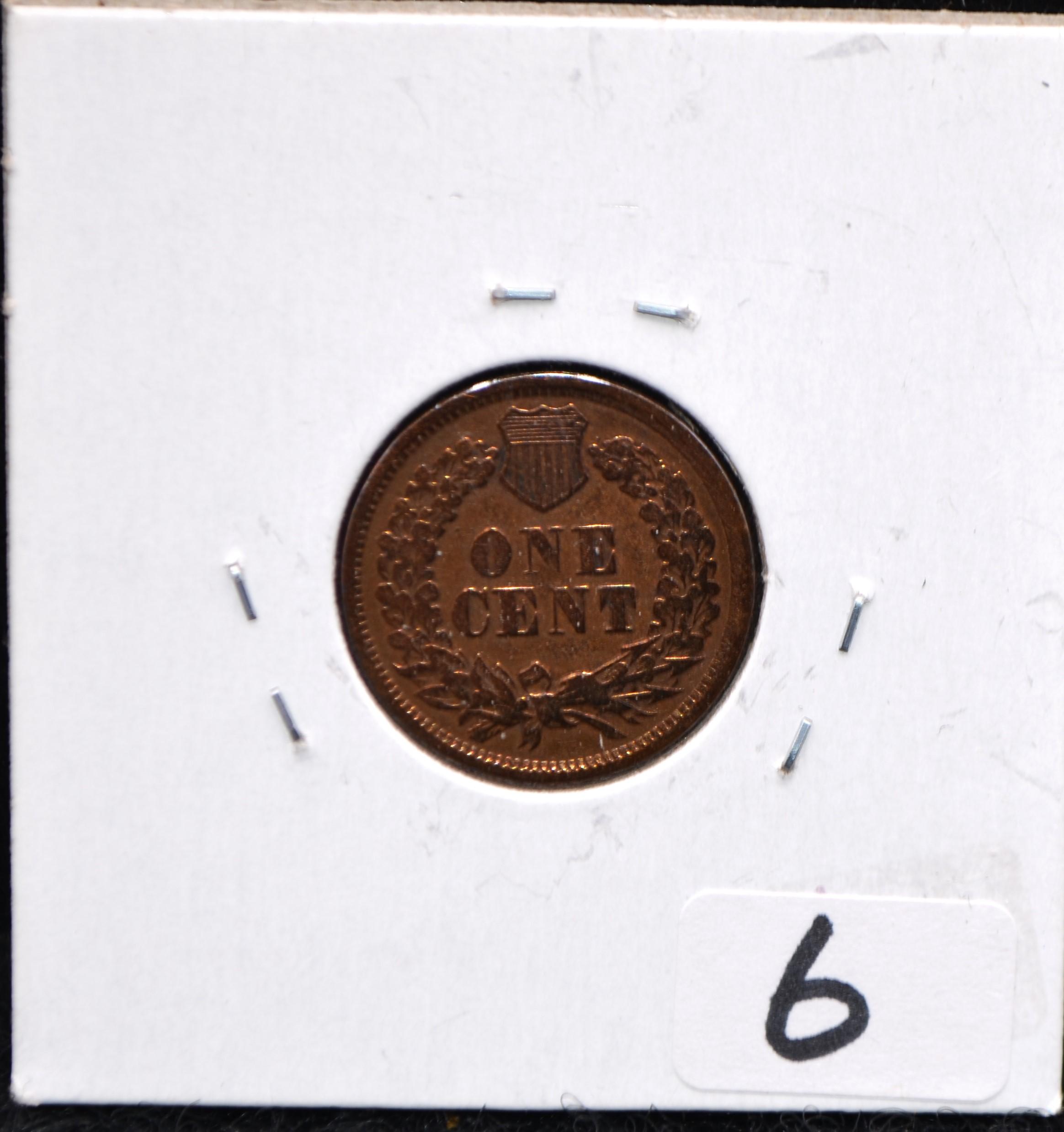 RARE KEY DATE 1877 INDIAN HEAD PENNY