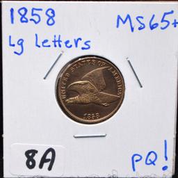 CHOICE HIGH GRADE 1858 LL FLYING EAGLE PENNY