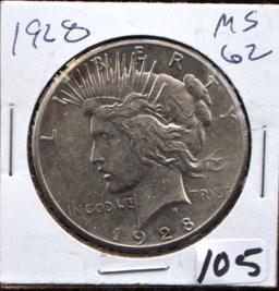 KEY DATE 1928 PEACE DOLLAR