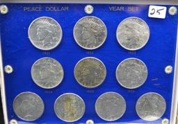 CHOICE BU WALKING LIBERTY YEAR SET (11 COINS)