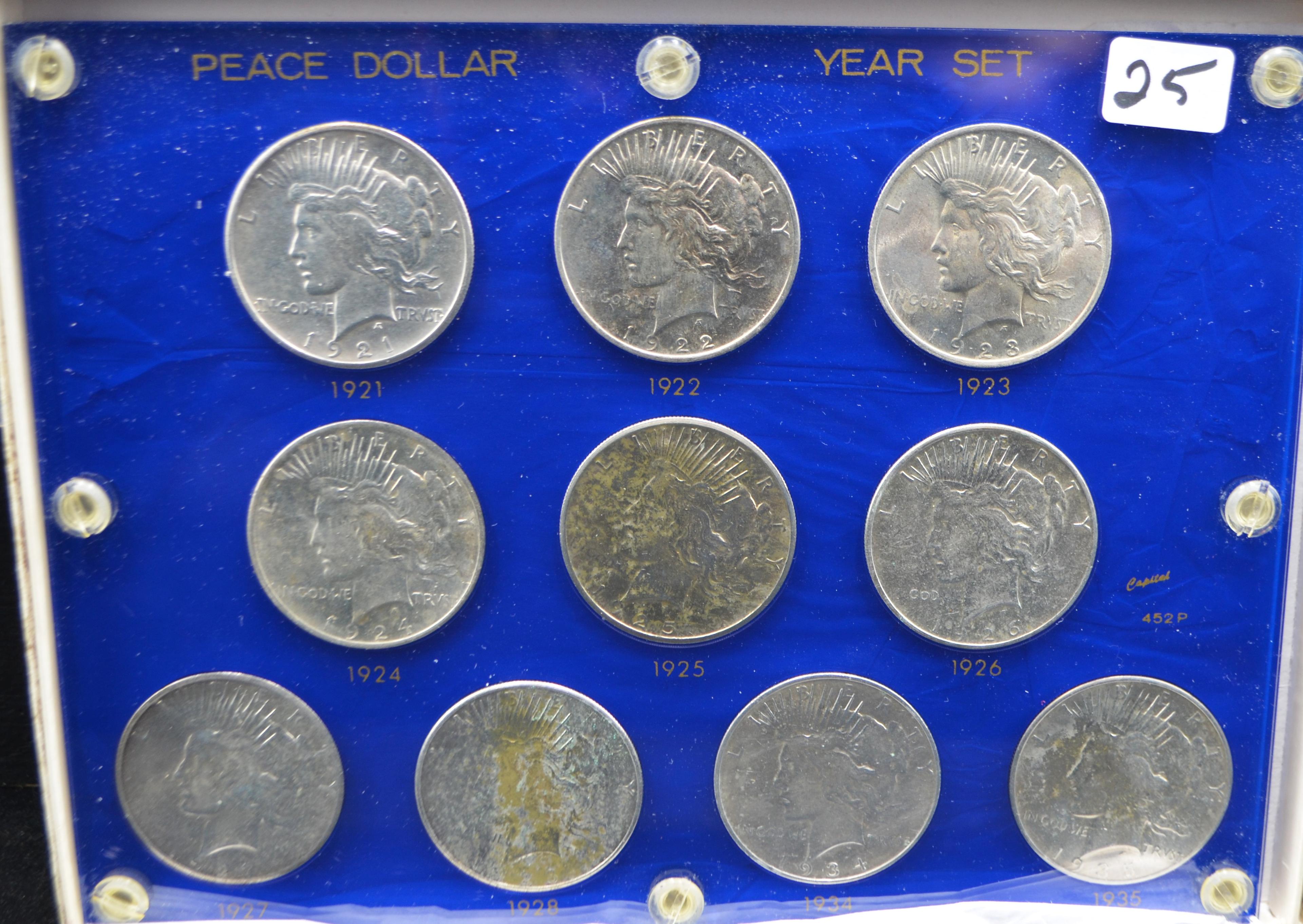 CHOICE BU WALKING LIBERTY YEAR SET (11 COINS)