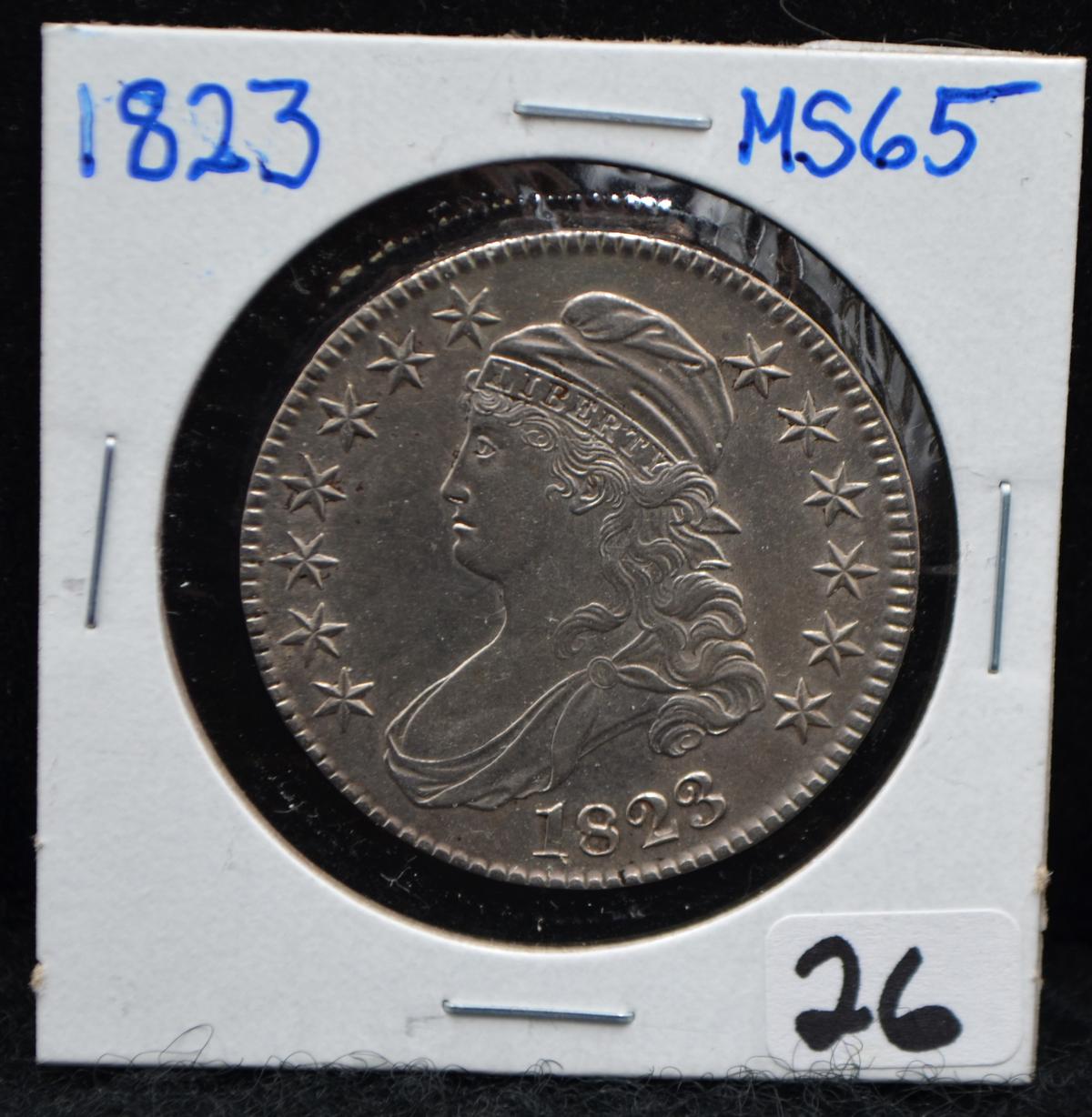 HIGH GRADE 1823 CAPPED BUST HALF DOLLAR