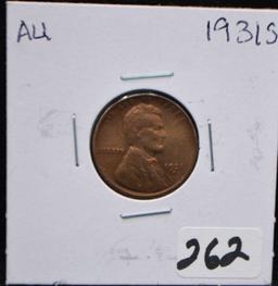 KEY 1931-S LINCOLN WHEAT PENNY