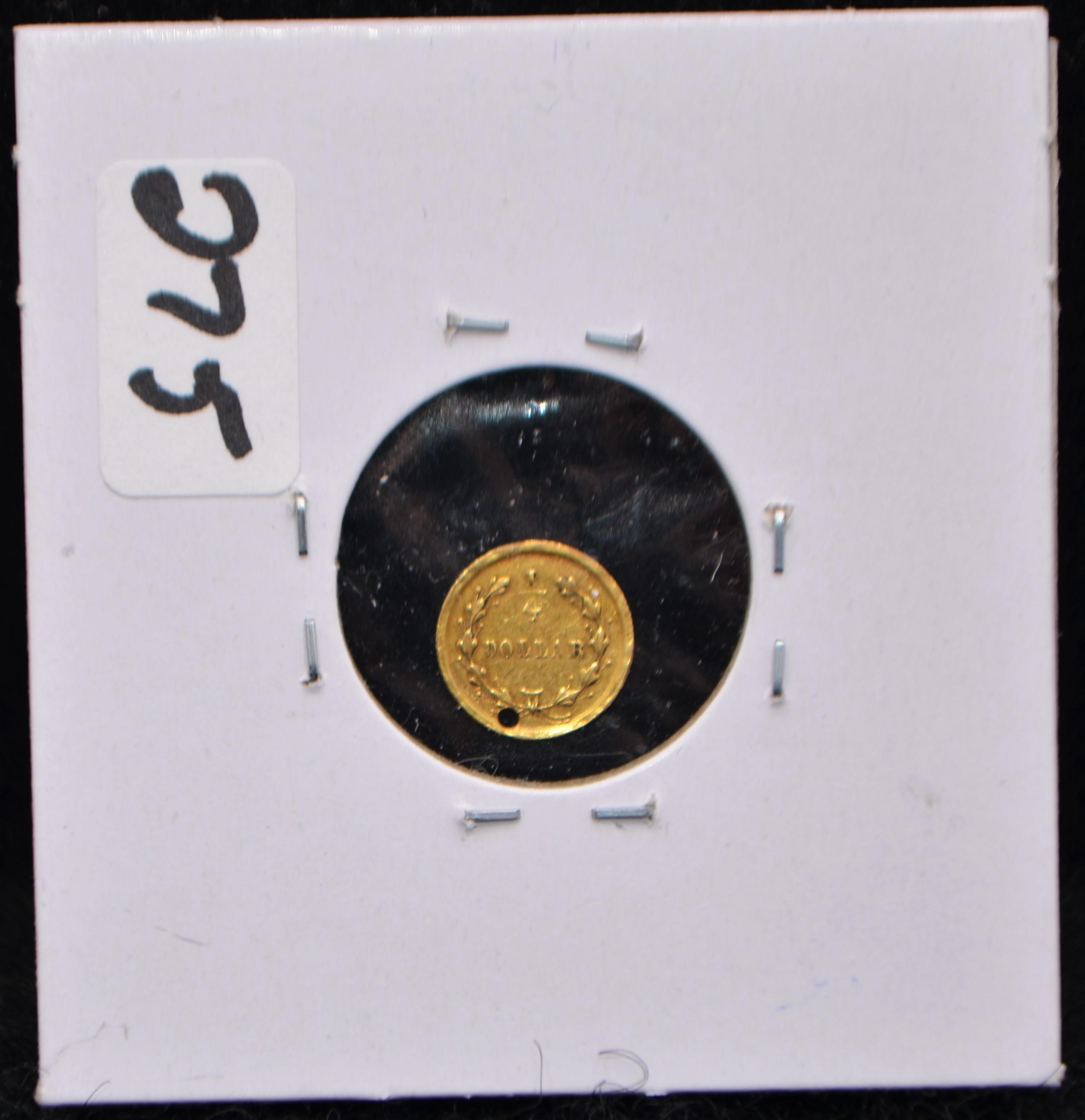 25 CENT CALIFORNIA GOLD - CIRCA 1854