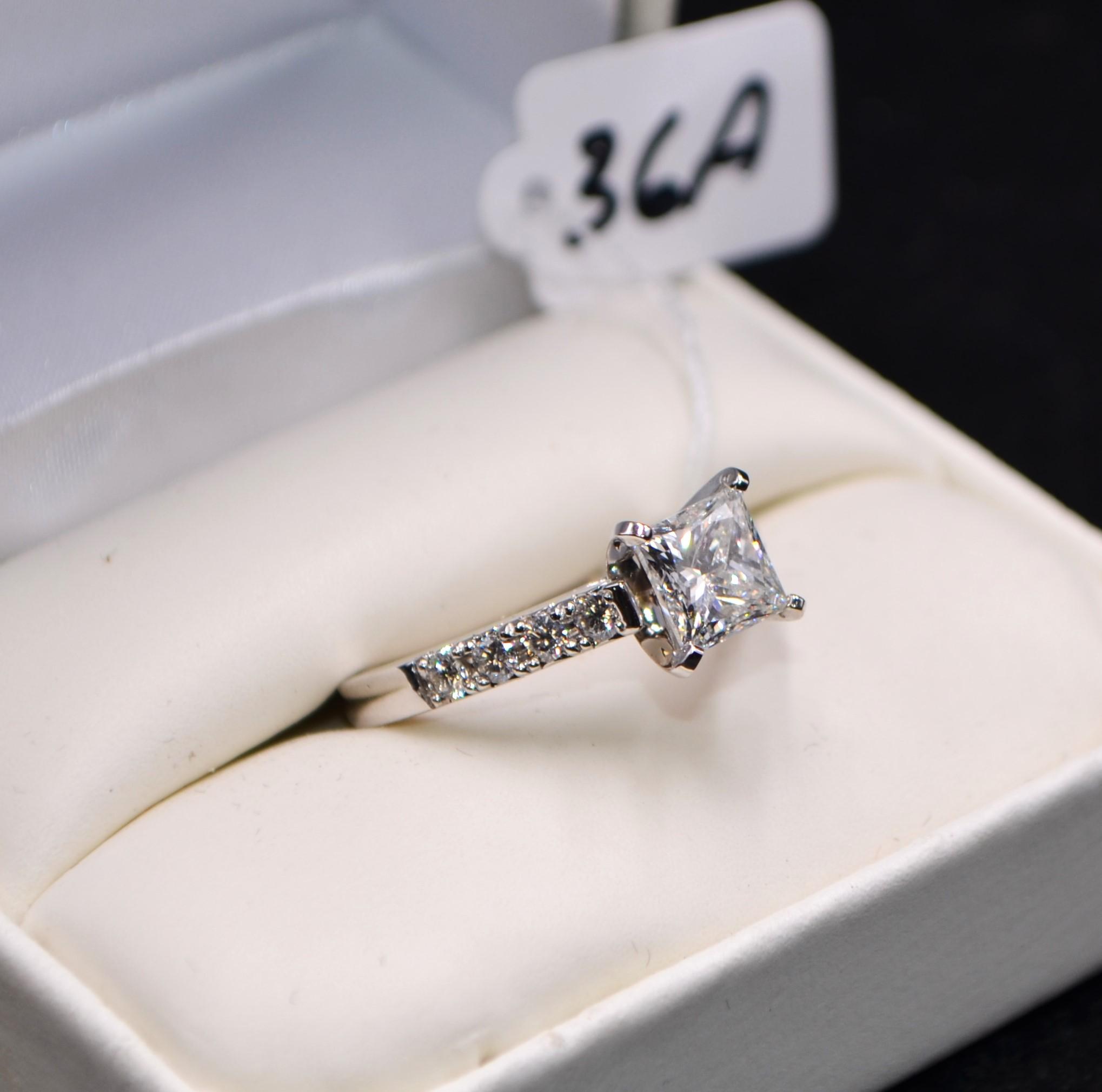 LADIES 2.1 CTTW DIAMOND 14K WHITE GOLD RING