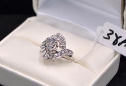 LADIES 1.95 CTTW DIAMOND 14K WHITE GOLD RING