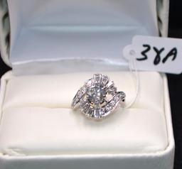 LADIES 1.95 CTTW DIAMOND 14K WHITE GOLD RING