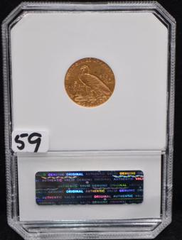 HIGH GRADE 1915 $2 1/2 INDIAN HEAD GOLD COIN
