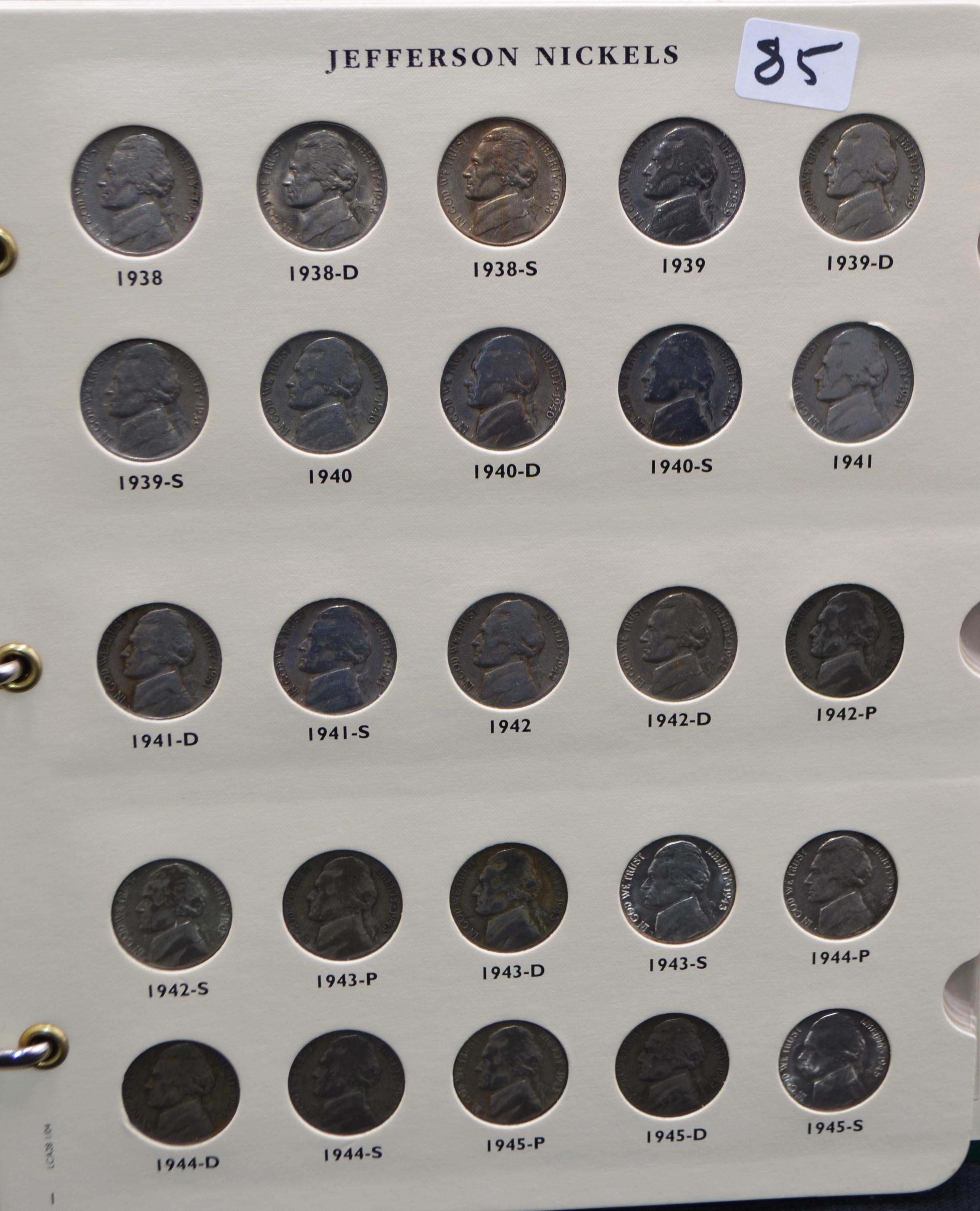 COMPLETE BUFFALO & JEFFERSON NICKEL SETS