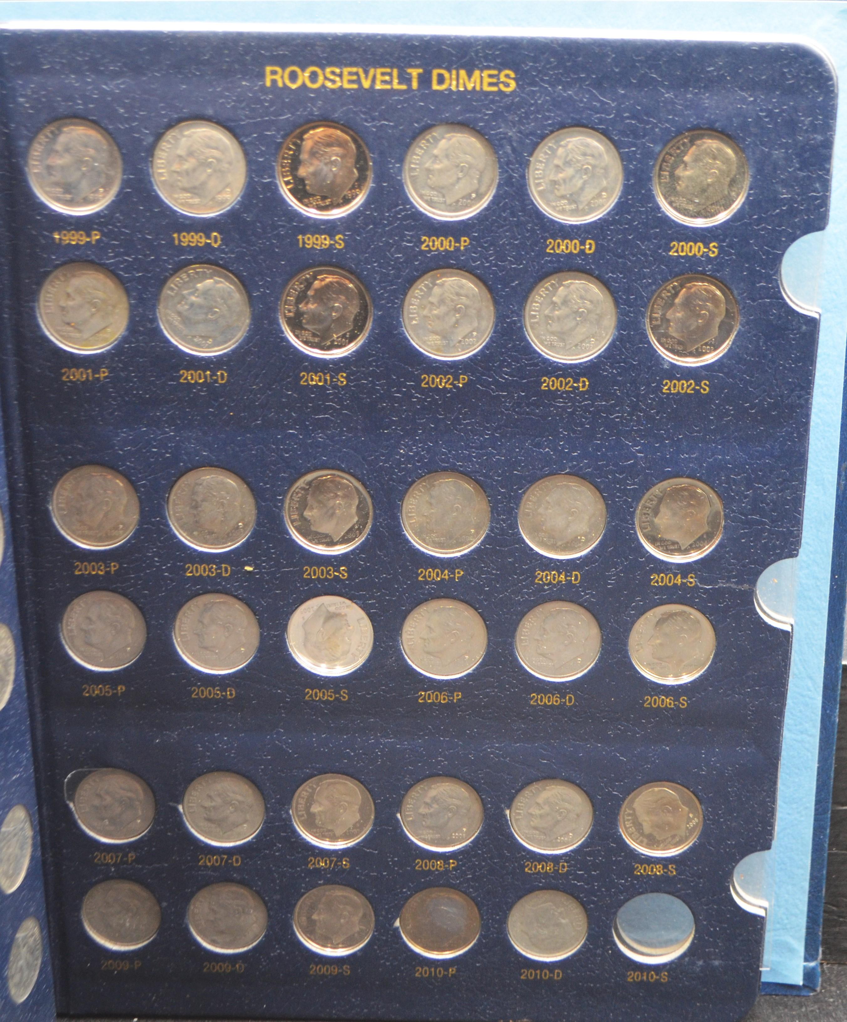 WHITMAN ALBUM SET OF ROOSEVELT DIMES 1946-2013