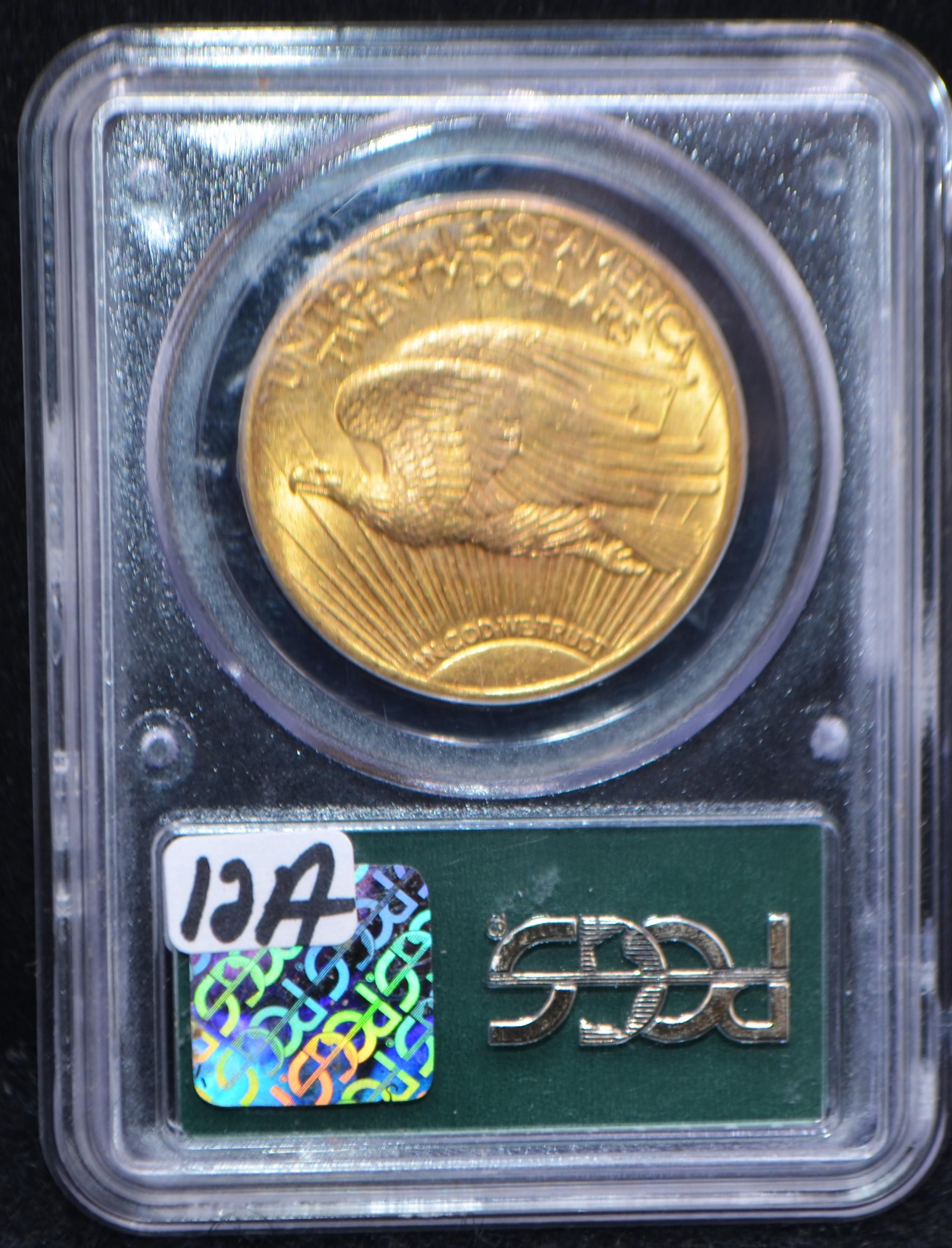 RARE 1924 $20 SAINT GAUDENS GOLD COIN - PCGS MS62