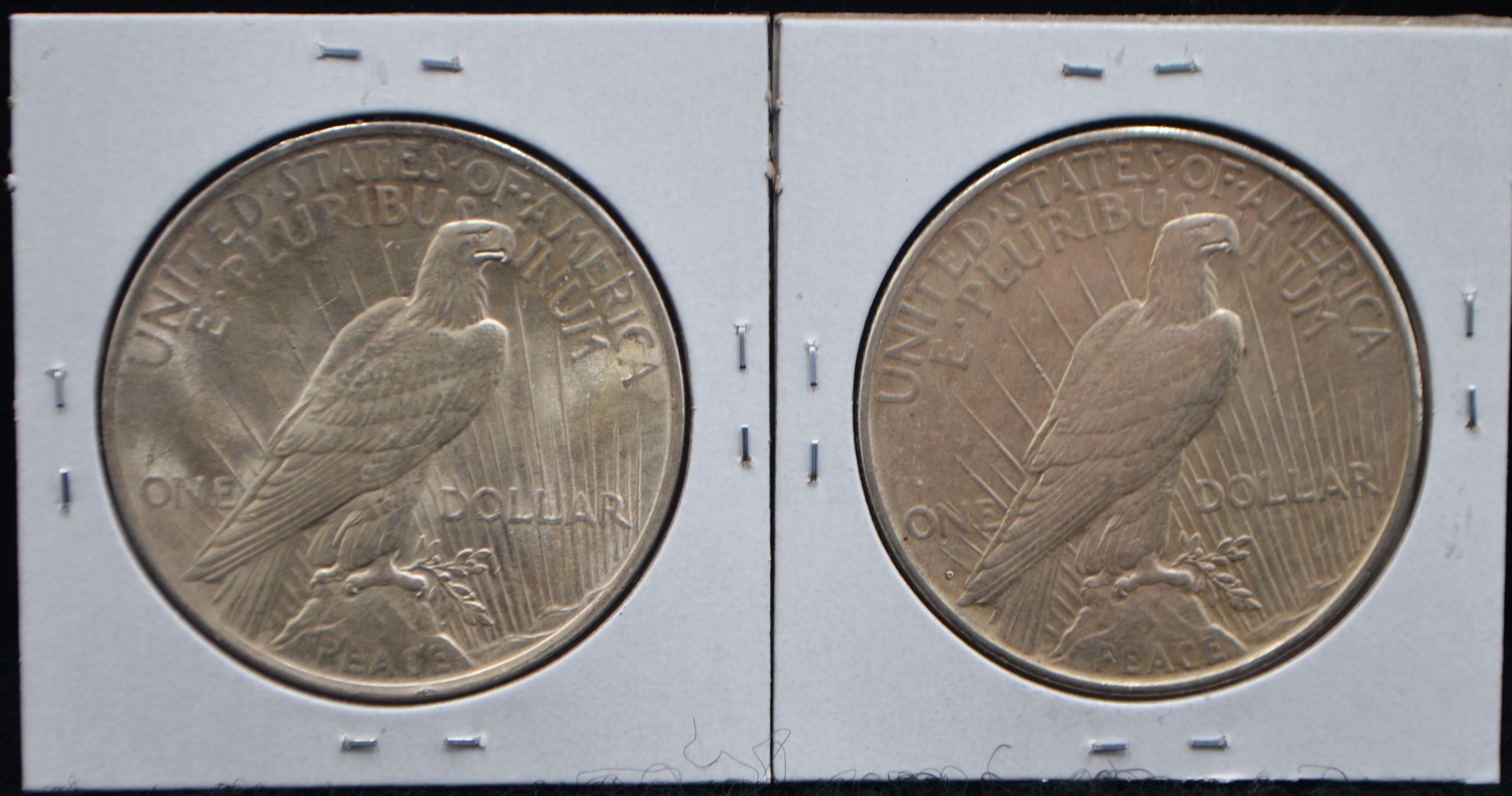 1922 & 1922-D PEACE DOLLARS