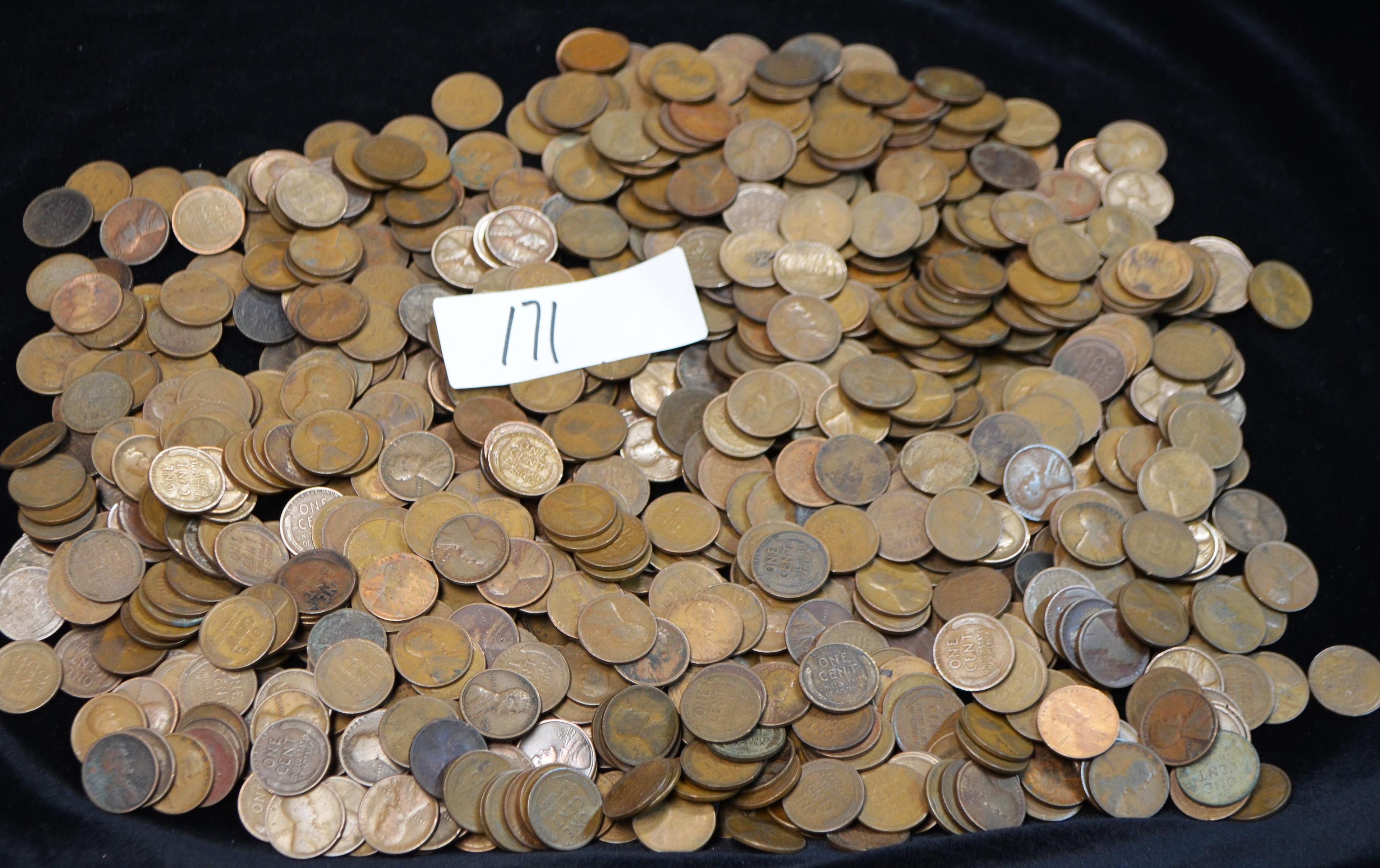 COLLECTION OF LINCOLN WHEAT PENNIES 1909-1919