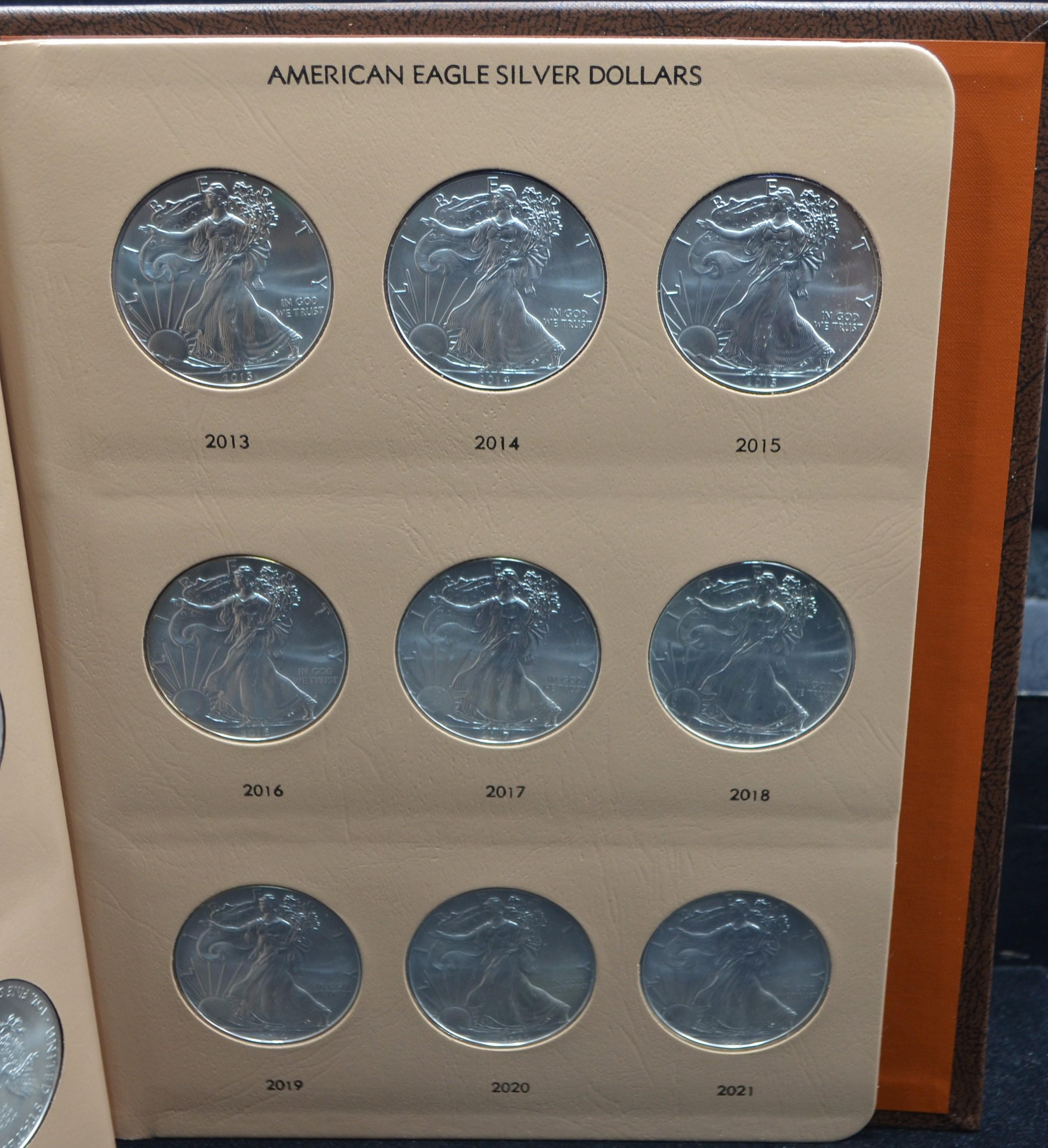 SET OF 36 (1986-2021) AMERICAN SILVER EAGLES