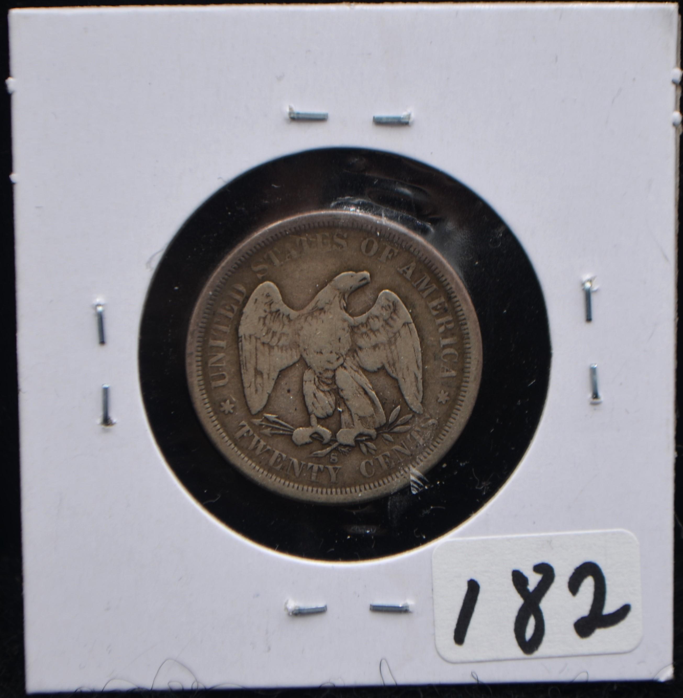 1875-S SEATED LIBERTY 20 CENT PIECE