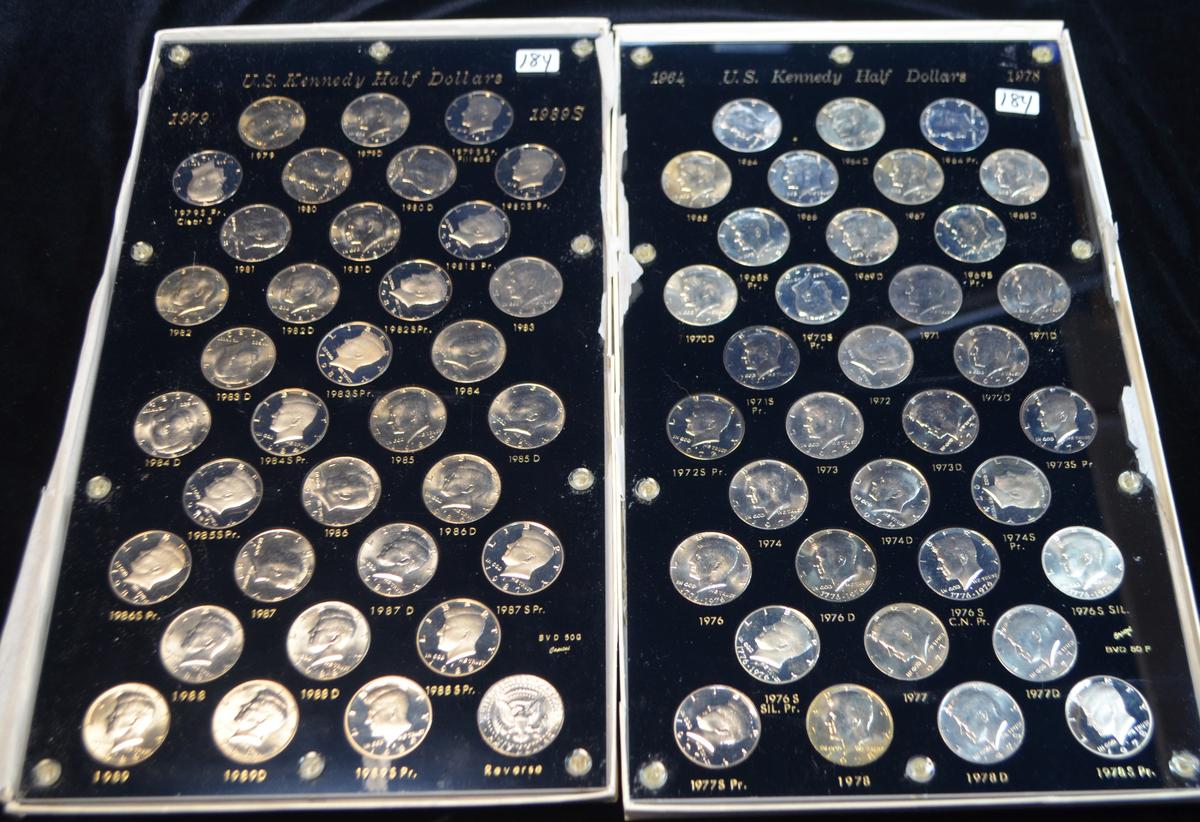 COMPLETE KENNEDY HALF DOLLAR SET 1964PD -1989-S