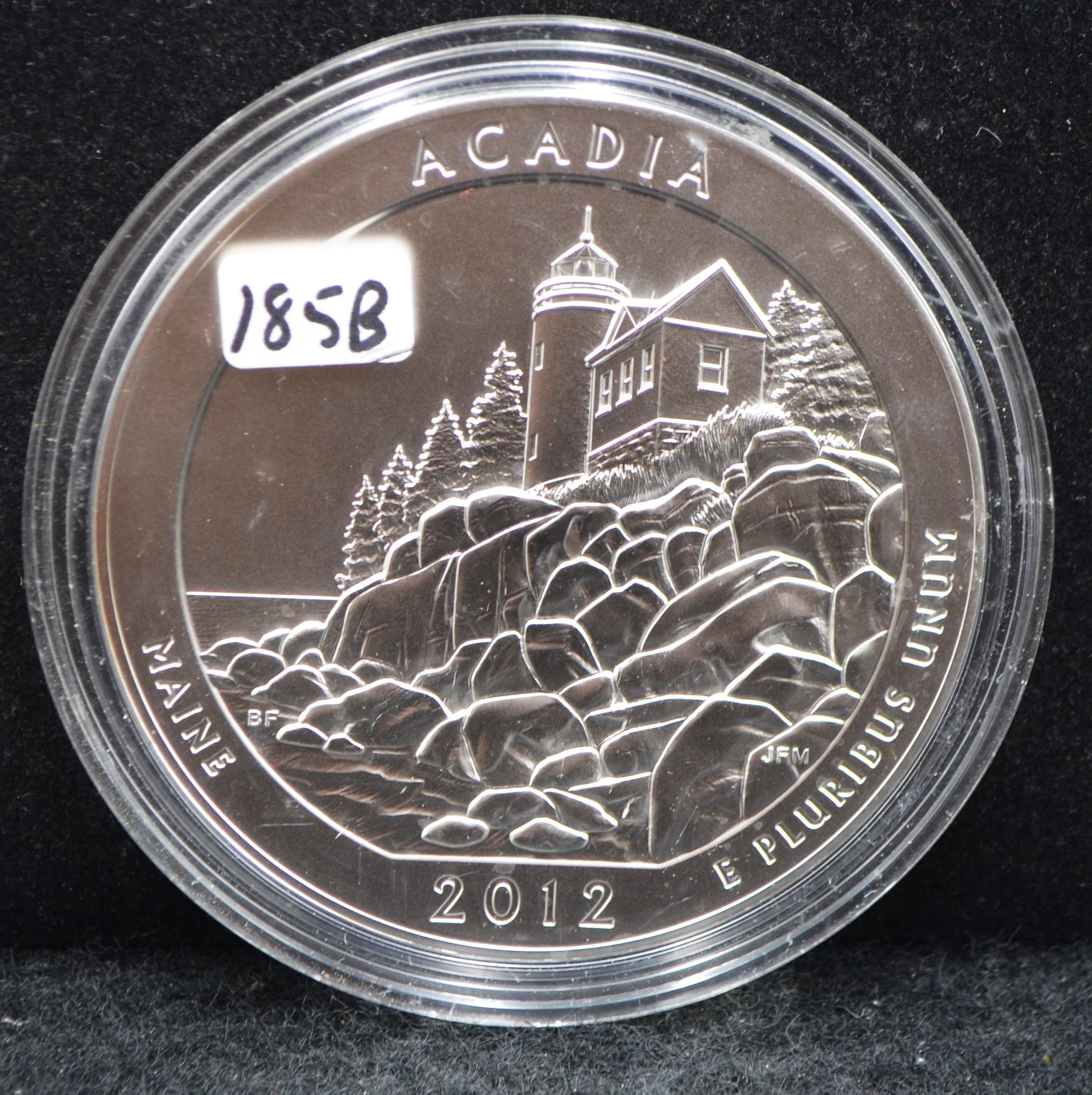 5 OZ .999 FINE SILVER ROUND "ACADIA"