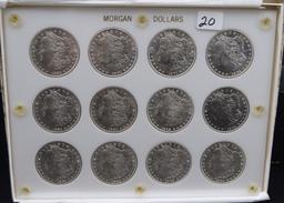 SET OF GEM+ BU MORGAN DOLLARS