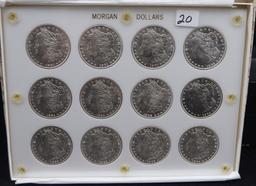 SET OF GEM+ BU MORGAN DOLLARS