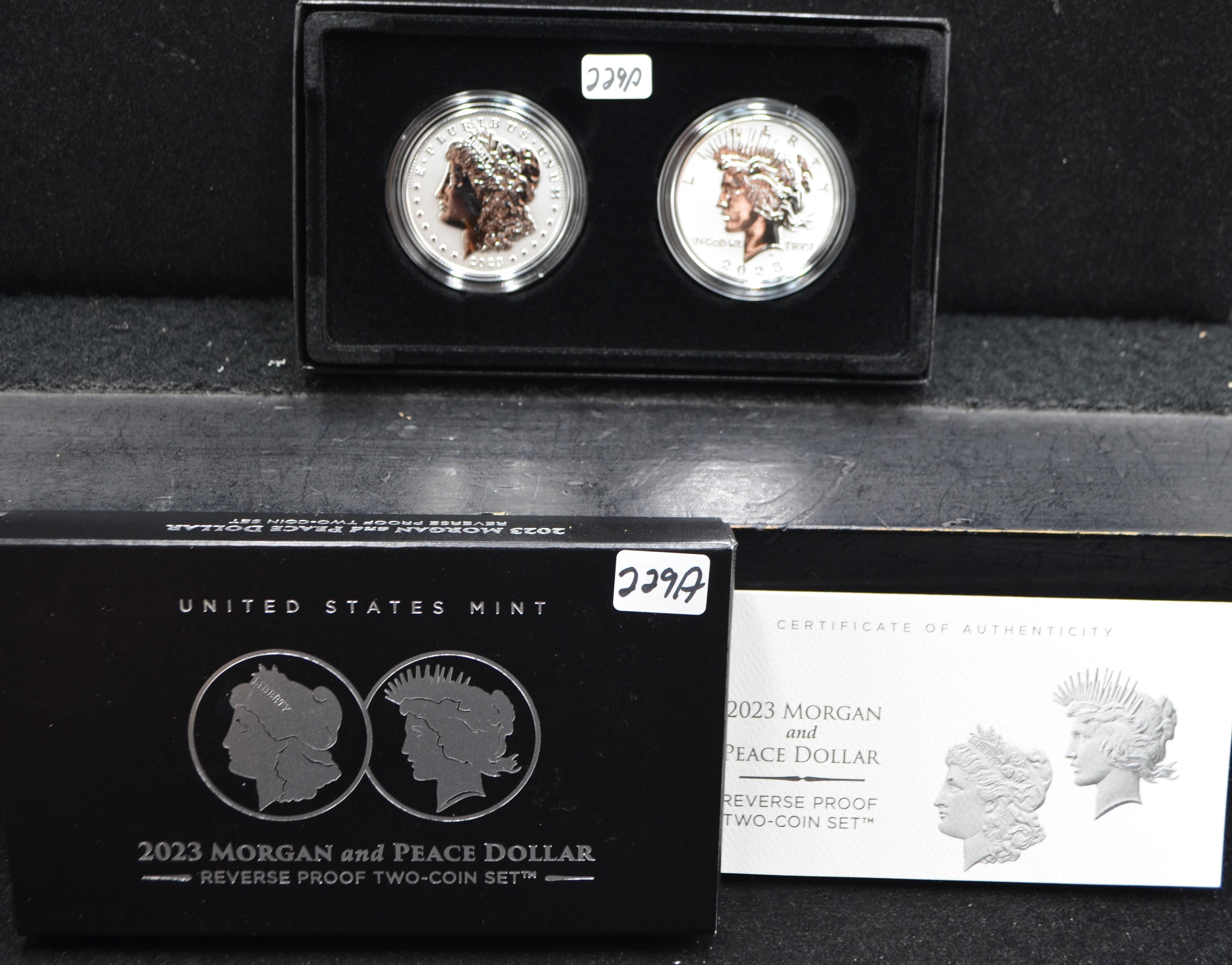 2023 MORGAN & PEACE DOLLAR REVERSE PROOF SET