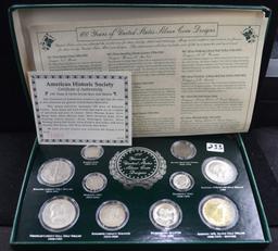 100 YEARS OF UNITED STATES SILVER COIN DESIGNS