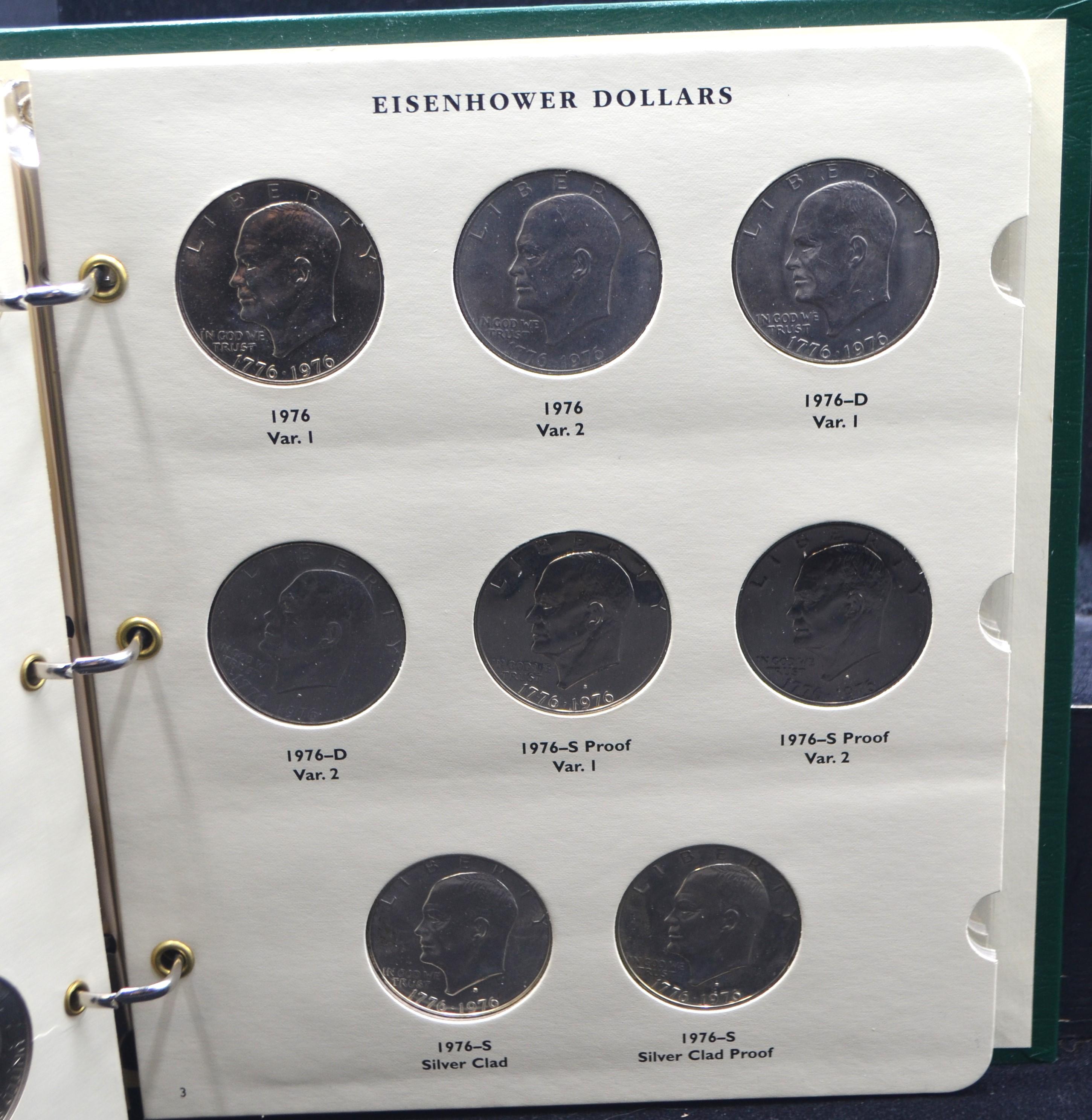 EISENHOWER, SACAGAWEA, PRESIDENTIAL DOLLAR ALBUMS