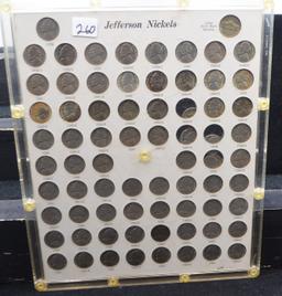 COMPLETE JEFFERSON NICKEL SET