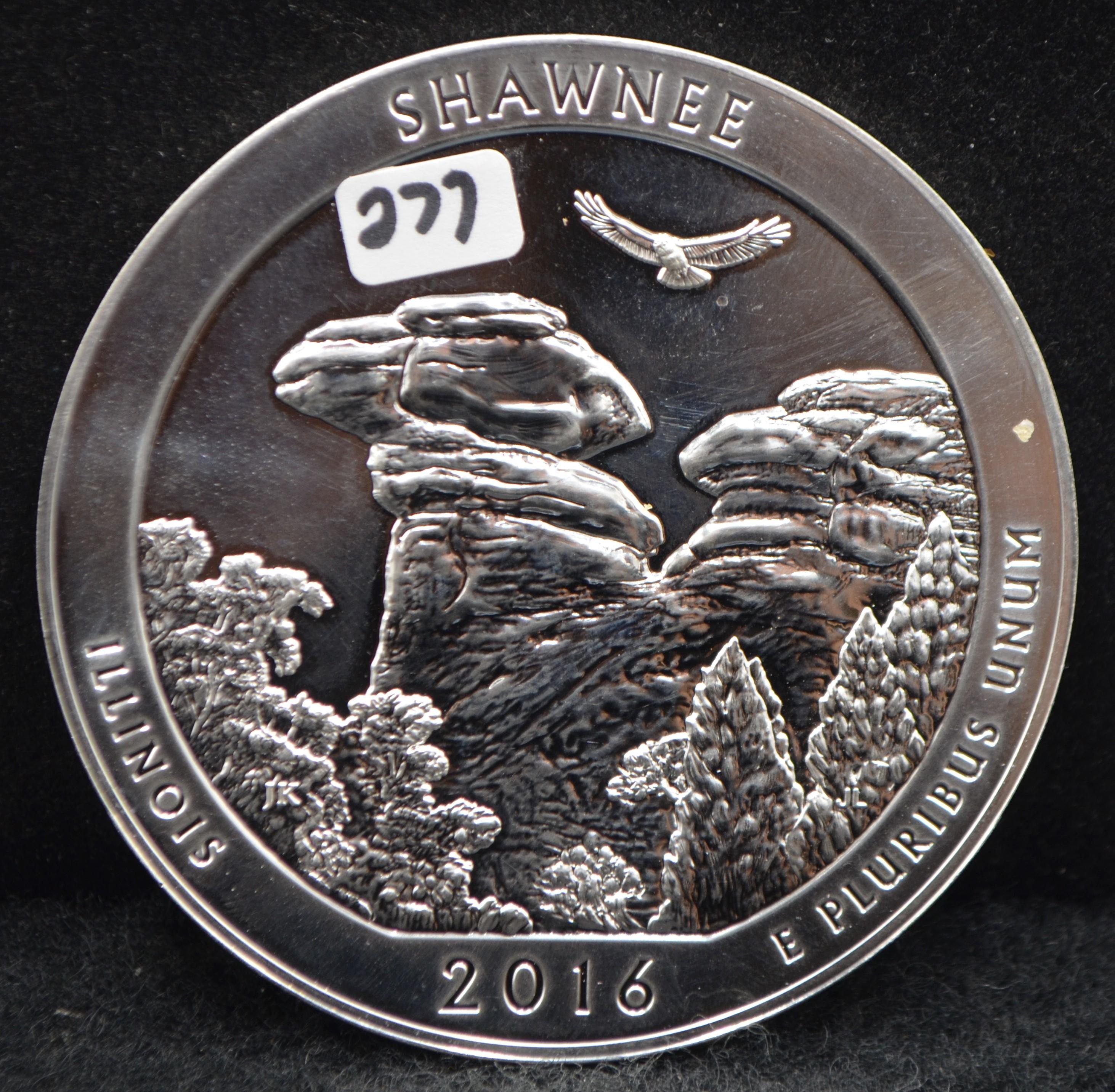 2016 5 OZ .999 FINE SILVER COIN SHAWNEE