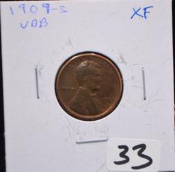 KEY DATE 1909-SVDB LINCOLN WHEAT PENNY