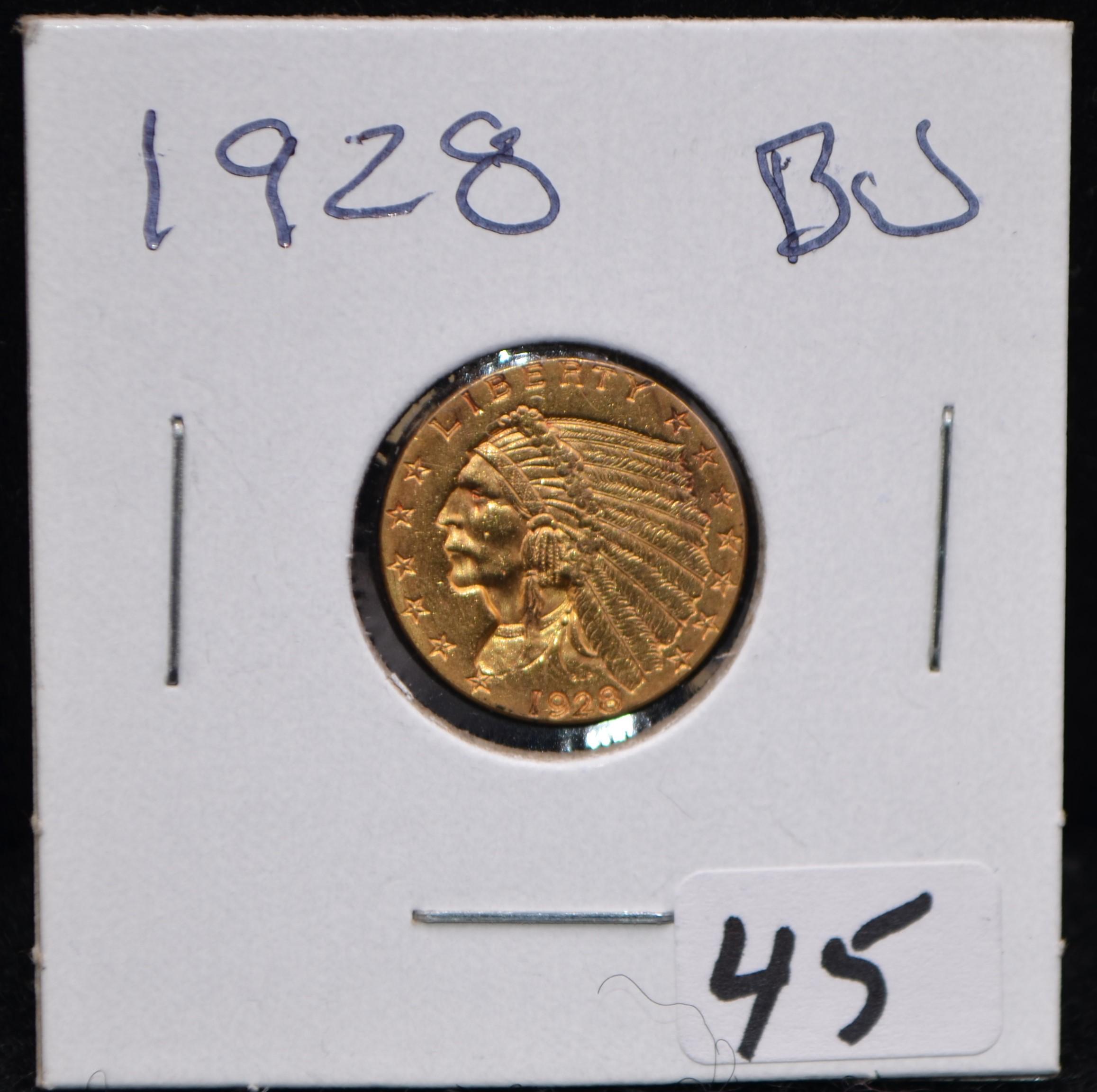 HIGH GRADE 1928 INDIAN HEAD GOLD COIN