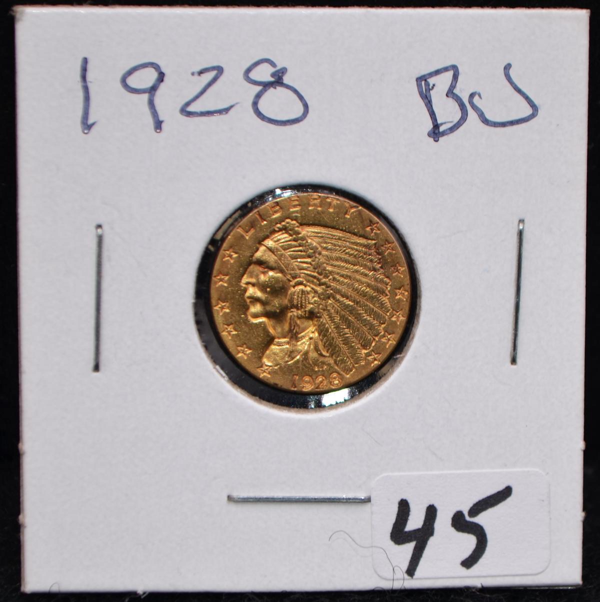 HIGH GRADE 1928 INDIAN HEAD GOLD COIN