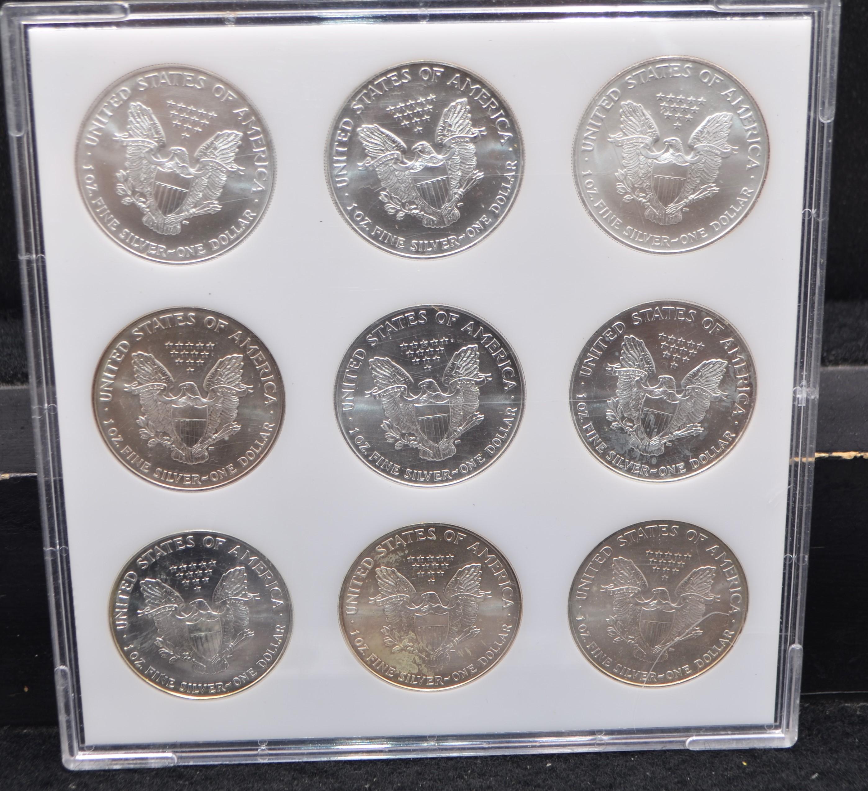 SET OF 27 (1986-2012) AMERICAN SILVER EAGLES