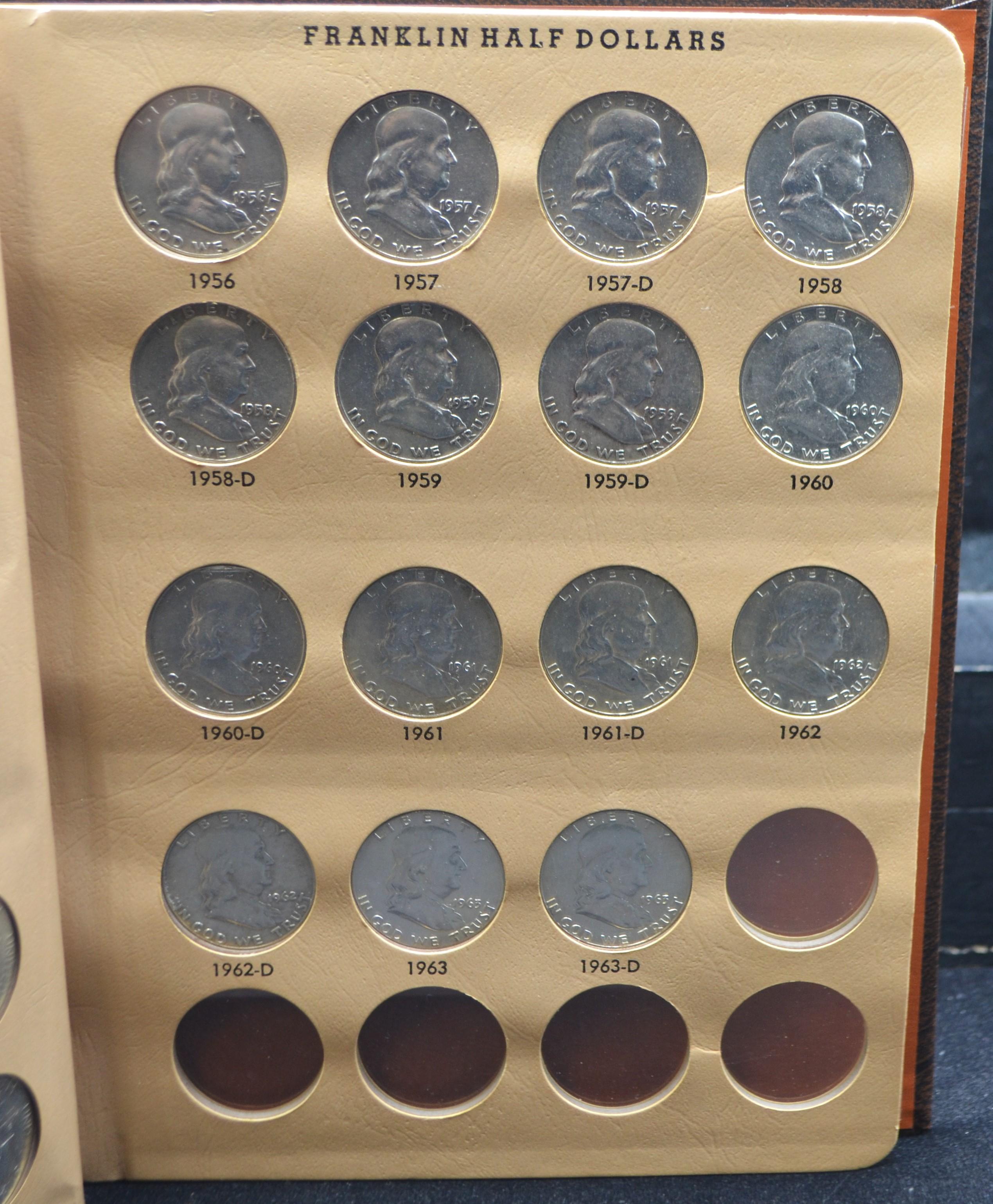 COMPLETE SET OF FRANKLIN HALF DOLLARS