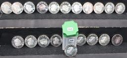 20 WORLD WIDE .999 FINE SILVER COINS