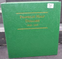 COMPLETE AU/BU FRANKLIN HALF DOLLAR BOOK