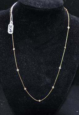 LADIES "DIAMONDS BY THE YARD" DIAMOND 14K NECKLACE