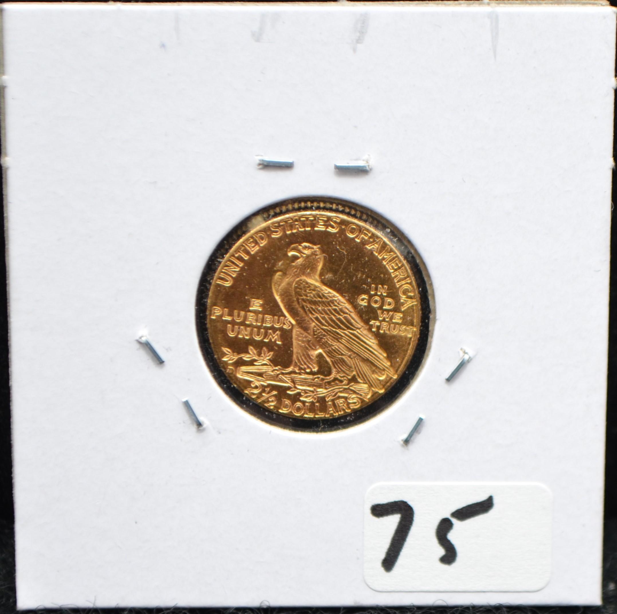 1914-D $2 1/2 INDIAN HEAD GOLD COIN