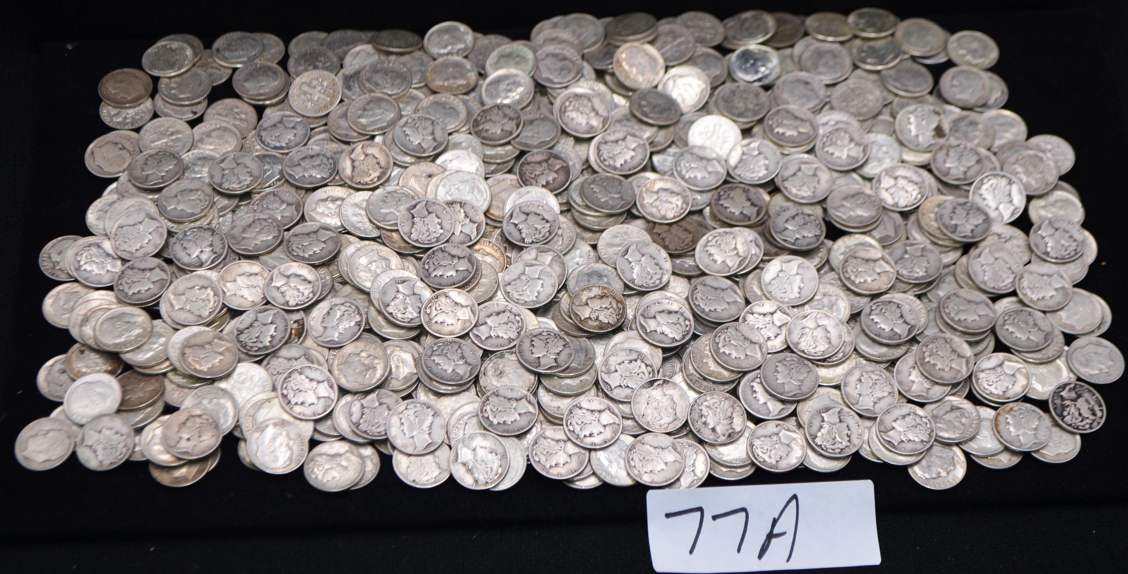 746 MIXED DATE MERCURY & ROOSEVELT SILVER DIMES