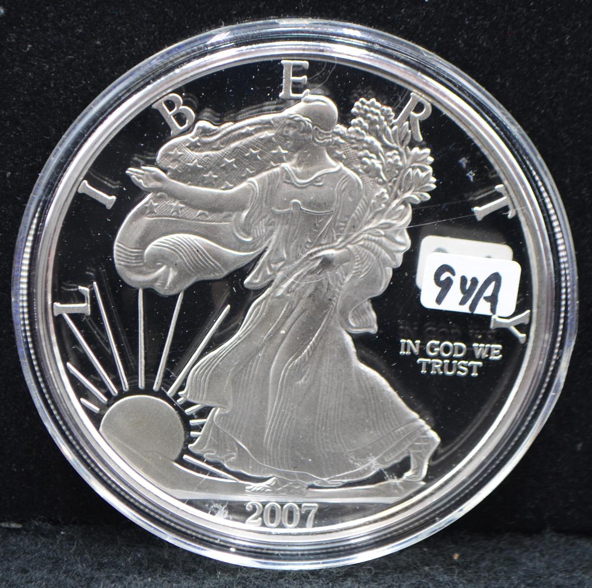 2007 1/2 LB (6 OZ) .999 FINE SILVER LIBERTY ROUND