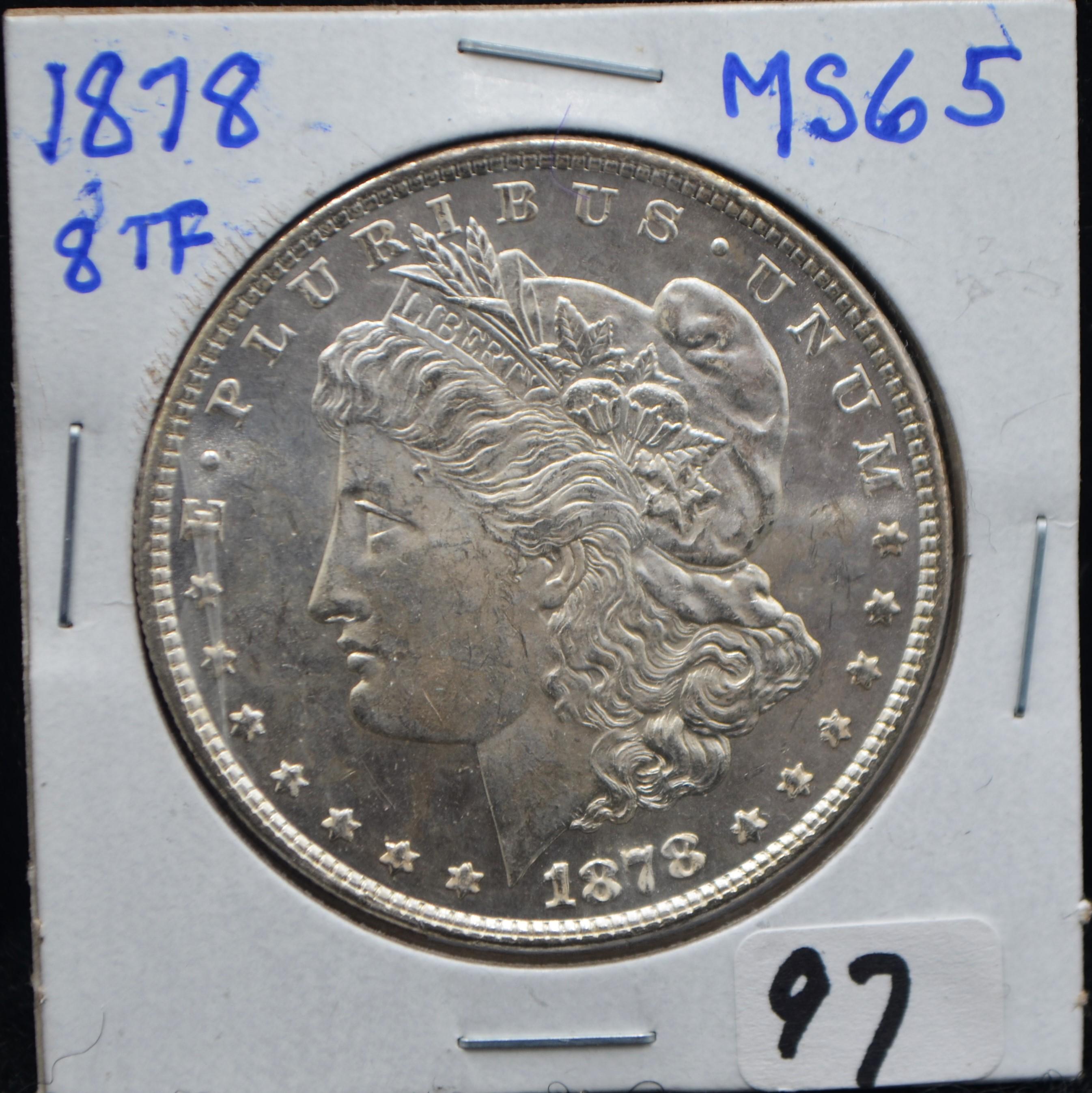 1878 8TF MORGAN DOLLAR