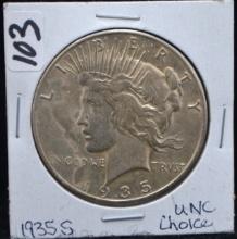 KEY 1935-S PEACE DOLLAR