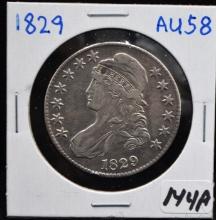 1829 CAPPED BUST HALF DOLLAR