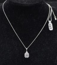 EXQUISITE 1.52 VS1 DIAMOND 18K WHITE GOLD NECKLACE