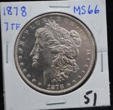 1878 7TF MORGAN DOLLAR