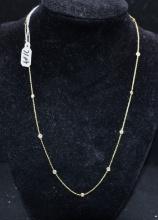 LADIES "DIAMONDS BY THE YARD" DIAMOND 14K NECKLACE