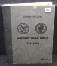MERCURY HEAD DIMES BOOK